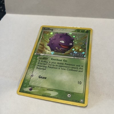 Koffing Team Rocket Returns Stamped Holofoil Emblem Light Played  Reverse