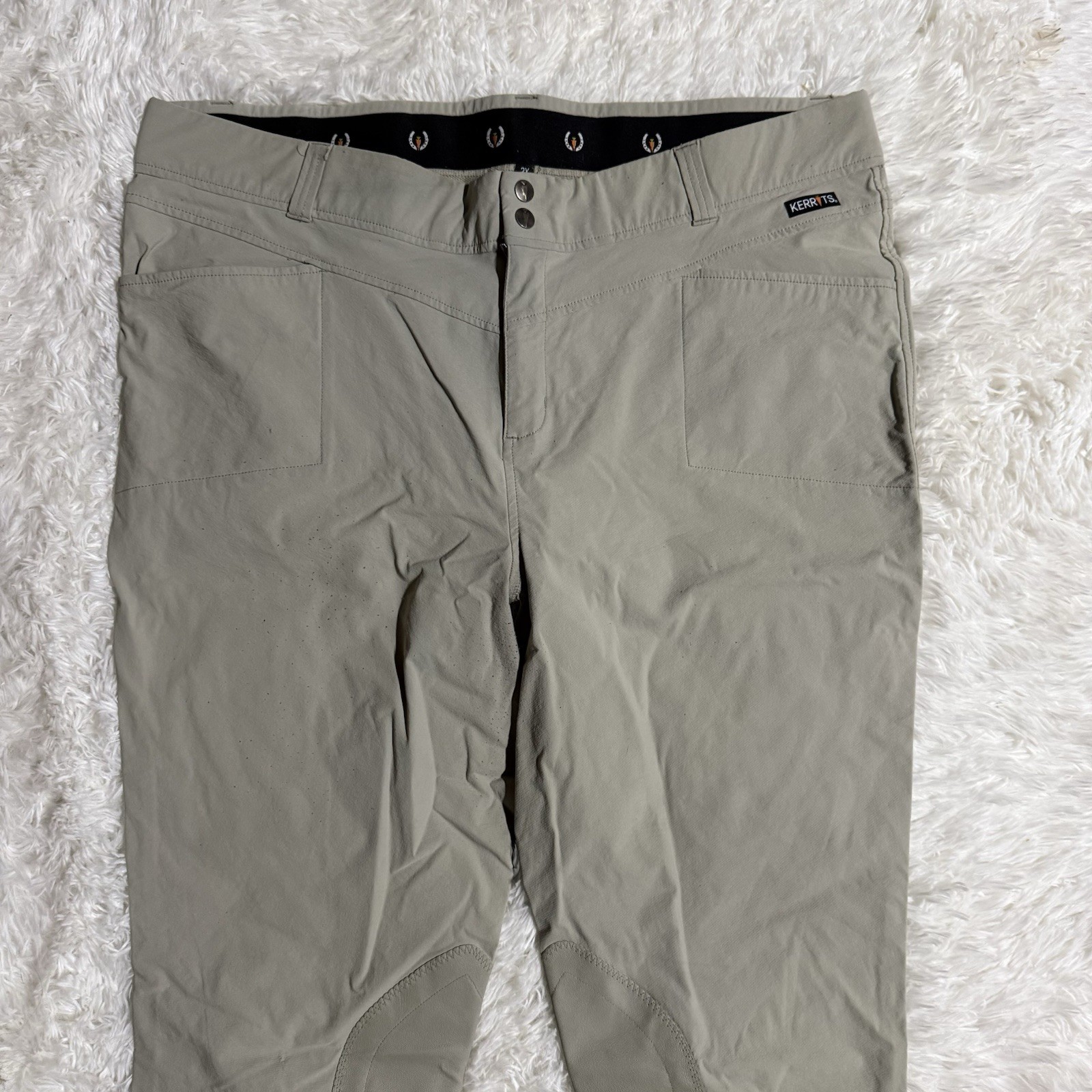 Women’s Size 2X Tan Kerrits Knee Patch Horseback Riding Breeches