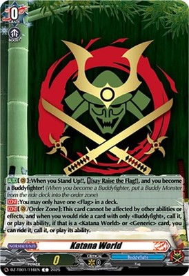Katana World - DZ-TB01/116EN - DZ-TB01: Future Card Buddyfight