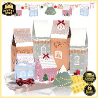 Adventskalender HäUser 24 StüCk DIY BefüLlbar Weihnachtskalender FüR Kinder Deko