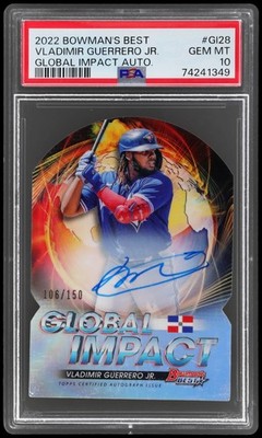 2022 Bowman's Best Vladimir Guerrero Jr. #GI28 PSA 10 Global Impact Autograph