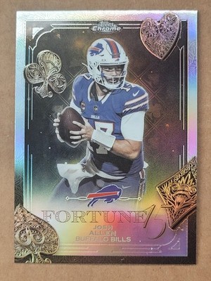 2025 Topps Chrome Refractor F15-7 Josh Allen Fortune 15