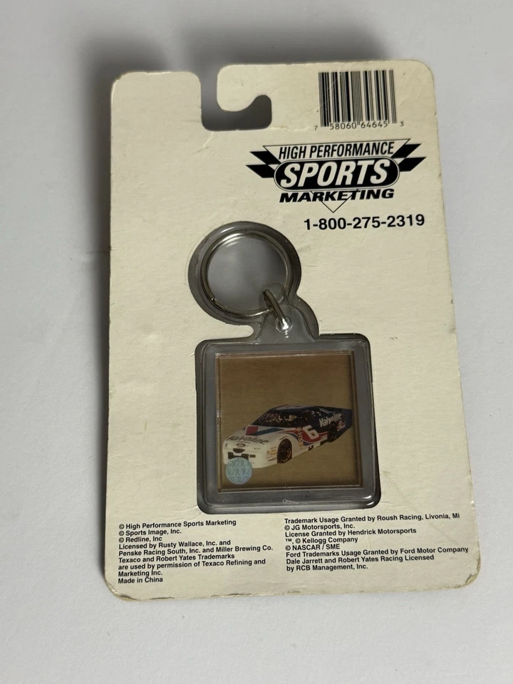 #6 MARK MARTIN Collectible NASCAR RACE DAY PHOTO KEYCHAIN Official Product - Image 2 of 2