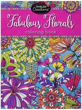 Cra-Z-Art Timeless Creations Adult Coloring Books: Floral Fantasy Creative C...