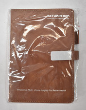 Leather Notebook Journal Brown Cover 5-3/4" x 8-1/2" BRANDED Soft Cover