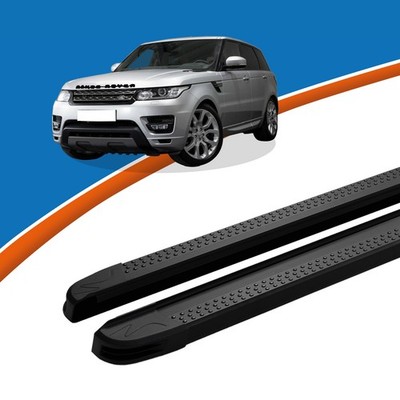 Trittbretter passend für Land Range Rover Sport ab Baujahr 11/2014 MAJA Schwarz 