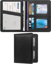 Car Registration  Insurance Holder, Carbon Fiber Black