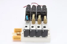 Airtac 4x 4V210-08 0.15~0.8 MPa Valve With Manifold