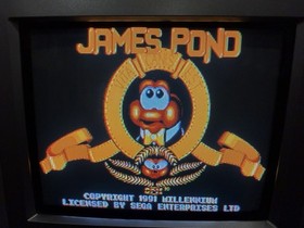 James Pond: Underwater Agent Sega Genesis Complete With Manual CARDBOARD BOX