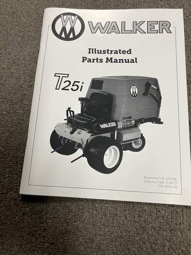Walker Mower T25i Serial number 125598  #8000-18