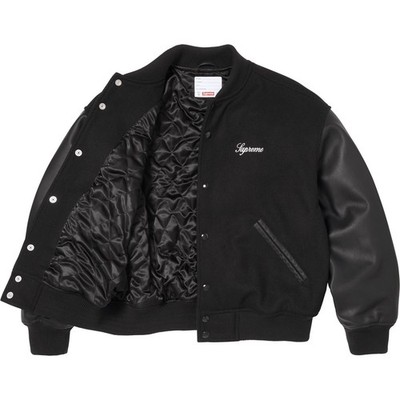 Supreme Cross Varsity Jacket Dark Green Black 2colors 26SS | eBay