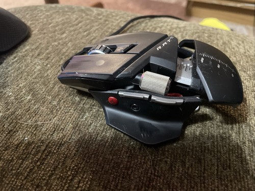 Mad Catz Cyborg R.A.T. RAT 5 Wired Gaming 4000DPI Mouse WORKS PERFECTLY + CLEAN! - Picture 3 of 4