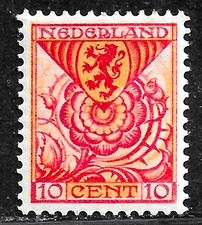 HICK GIRL-MINT NETHERLANDS STAMP   SC#B11  1925  COAT OF ARMS ISSUE   C773