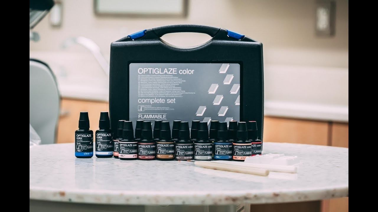 GC - OPTIGLAZE Complete Set - Contains: All color shades (2.6 mL each ...