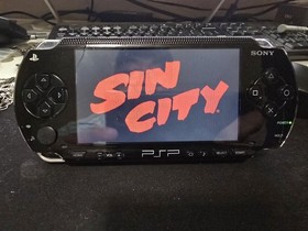 Black Sony PSP 1000 System w/ 3 movies Bundle