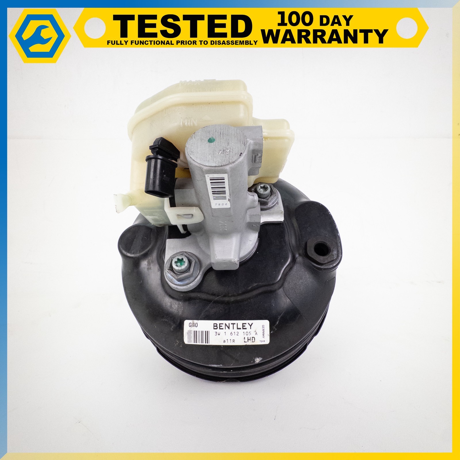 03-13 BENTLEY CONTINENTAL GT FLYING SPUR BRAKE BOOSTER MASTER CYLINDER OEM