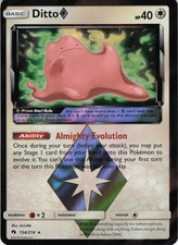Ditto Prism Star Holo Prism Rare SM - Lost Thunder 154/214 NM on eBay