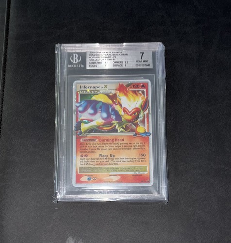 2007 POKEMON DIAMOND & PEARL BLACK STAR PROMO HOLO #DP10 INFERNAPE LV.X BGS 7