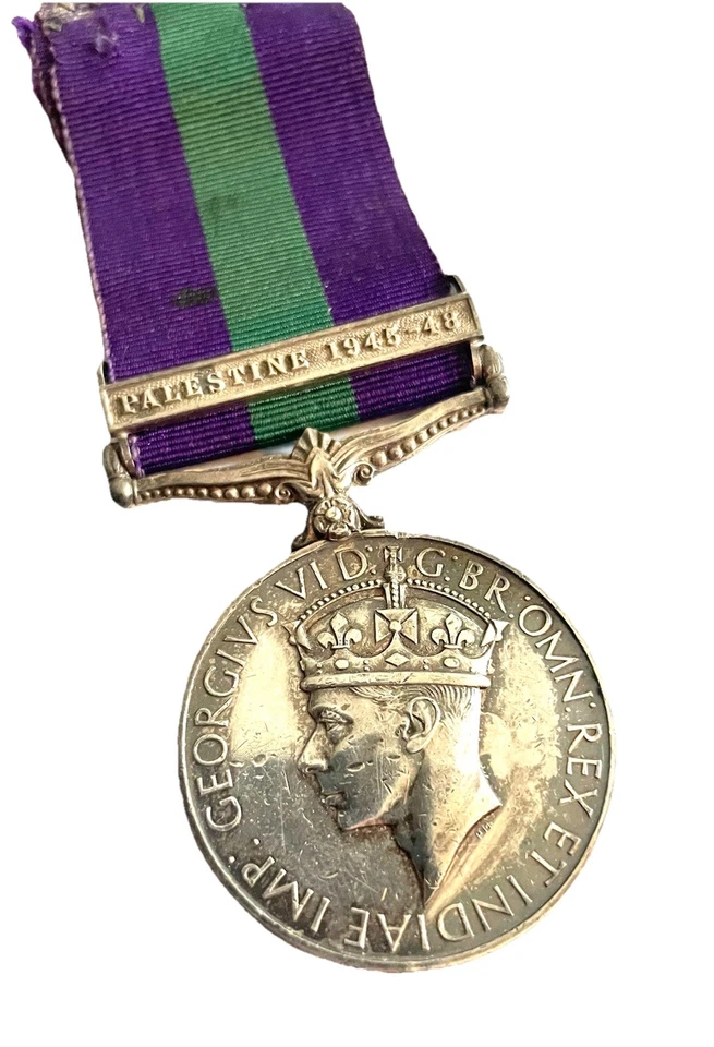 General Service Medal, Palestine 1945-48, Tpr. Ali Mahd Akasheh TJFF - Image 2 of 4