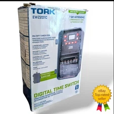 Tork EWZ201C 2 Channel 7-Day Digital SPST and Single Channel DPST Time Switch
