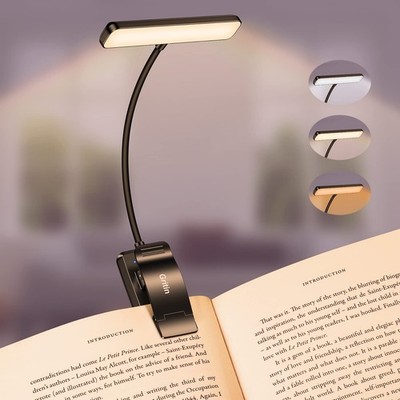 19 LED Rechargeable Book Light for Reading in Bed with Memory Function- Eye C...