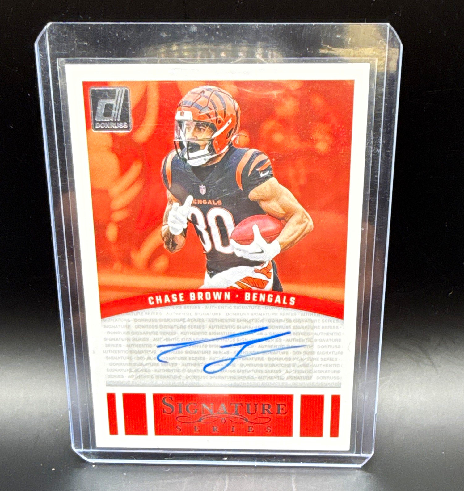 Panini 2024 Donruss Signature Series Chase Brown Bengals Auto #SSE-CBR