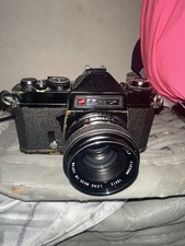 GAF L17 with Auto Chinon 55m Vintage Camera With Lens UNTESTED
