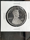 1987 Lincoln Wheat Penny, 1 Troy oz .999  Fine Silver Round