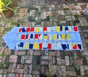 International Code Maritime Nautical Signal Flag Set Alphabet Numeral Pennants