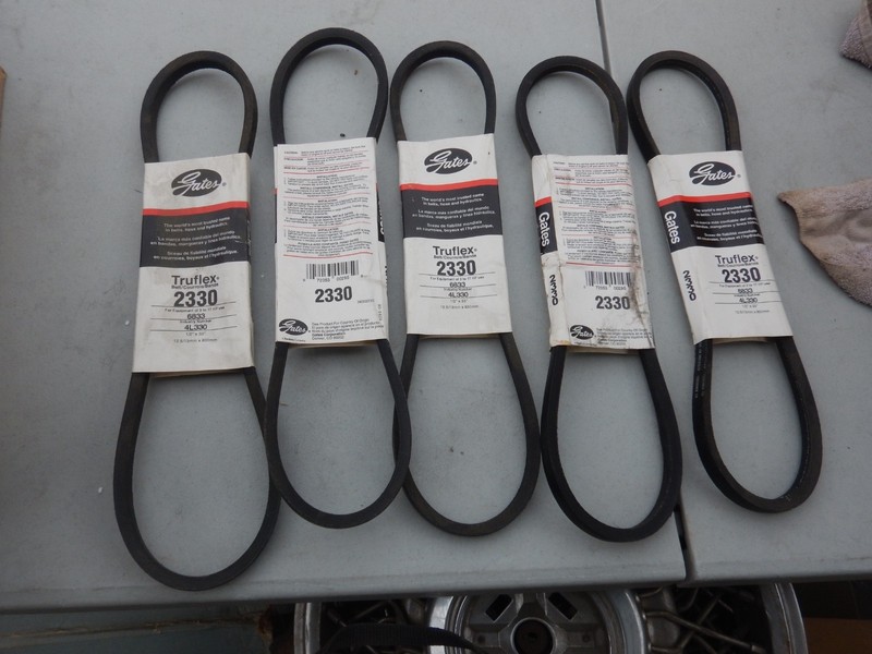 Lot of 5 Gates 2330 V-Belt Barufflex 2330 6833 4L330 1/2 x 33* 12 5/13mm x 6sumt