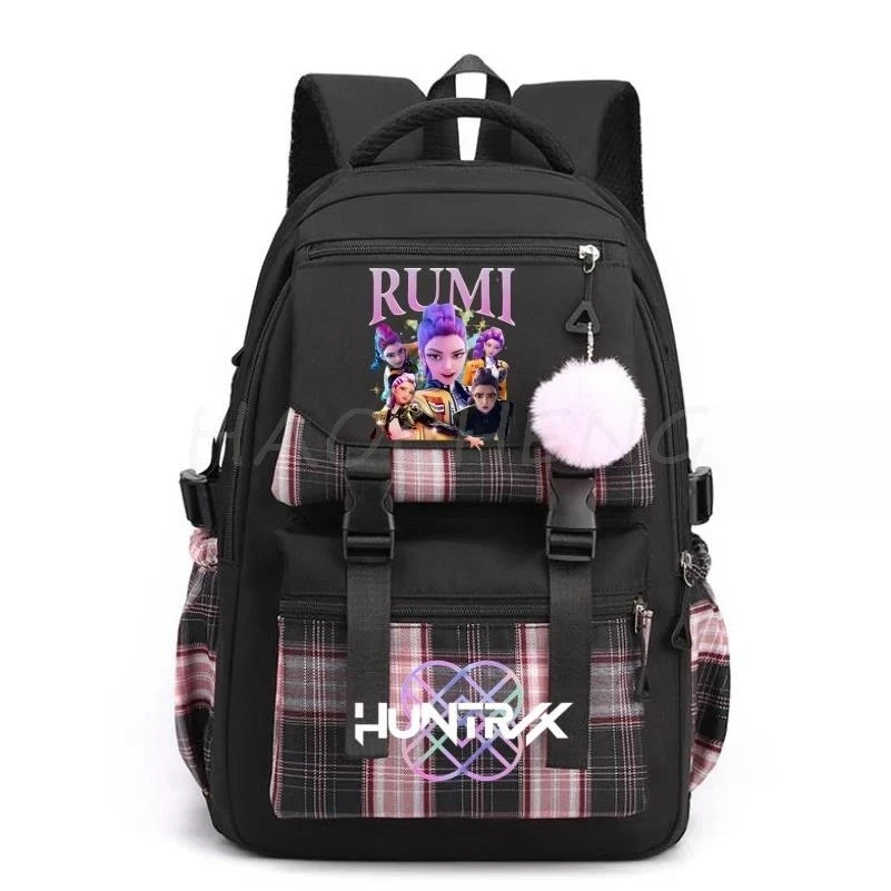 New KPop Demon Hunters Printed Backpack Women Men Fashion Travel Backpacks Outdo - Image 4 of 4
