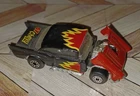 VTG 1979 Matchbox Superfast 1957 Chevy Made In Macau Black Red Flames Open Hood