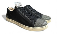NEW IN BOX UGG WOMEN'S TAYA BLACK LEATHER SNEAKERS/SHOES US SIZE 10