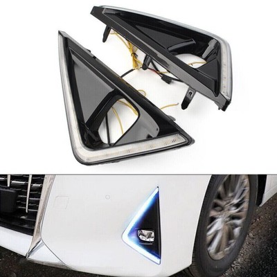 2pcs Drl Light W/white Yellow Ice Blue Light For Toyota Alphard 2018-2019