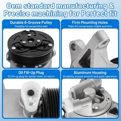 CO 29103Z AC Compressor for 2012-2016 Subaru Forester Impreza XV