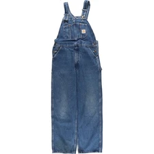 Used Carhartt denim overalls men's size W35