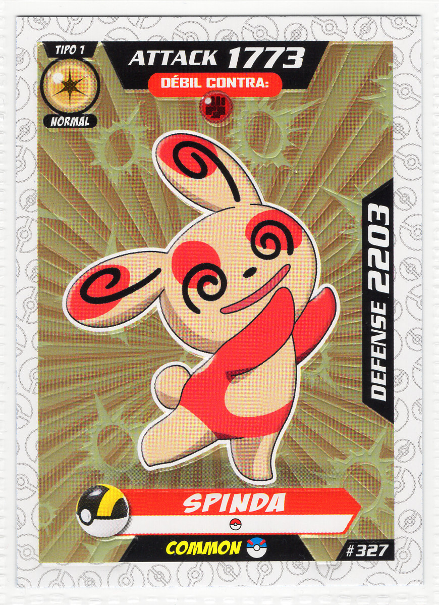 Spinda #327 - 2017 Peru Pokémon Ultra V4 3Reyes South America Edition