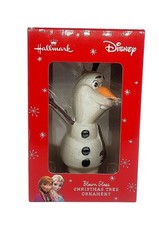 Disney Hallmark Keepsake Frozen Olaf Blown Glass Christmas Tree Ornament C260s