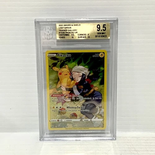 Pikachu TG05/TG30 - Lost Origin - Graded Pokemon Card - BGS 9.5 (PSA 10)
