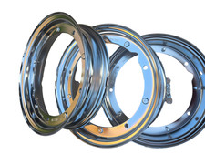 chrome split wheel rim 2.10x10 vespa px t5 rally lml standard by fa italia x 3
