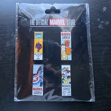 SDCC 2025 EXCLUSIVE Marvel Comic Pin Set Spiderman Captain America Fantastic 4