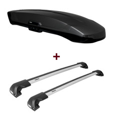 Dachbox Thule Vector L + Dachträger Thule für Hyundai Grand Santa Fe  Querträger