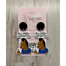 BoJack Horseman TV Show Horse Earrings NEW