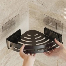 Bathroom Shower Shelf Adhesive Storage Rack No Drill Shampoo Holder Caddy