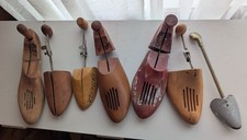 Vintage Mixed Sizes And Types Of Wooden Shoe Tree / Shoe Stretchers Lot Of 7