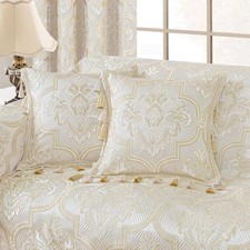 1 Piece Luxury Throw Pillow Covers 20x20 Inch, European Damask Decorative Pil...