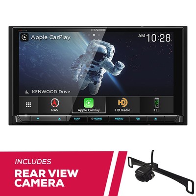 Kenwood DNX997XR 6.8'' Navigation DVD Receiver w/ HD License Plate Backup Camera