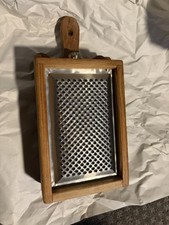 Vintage Wooden Box Grater With Pull Out Drawer