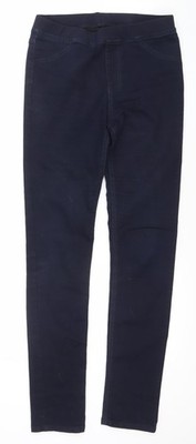 Pleezzi Damen blau Skinny Stretch Jeans Größe 10 Mid Rise Slim Fit