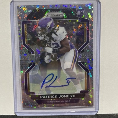 2021 Prizm Patrick Jones II Rookie Auto Silver Disco Autograph Vikings
